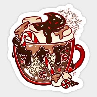 Peppermint Hot Chocolate Sticker